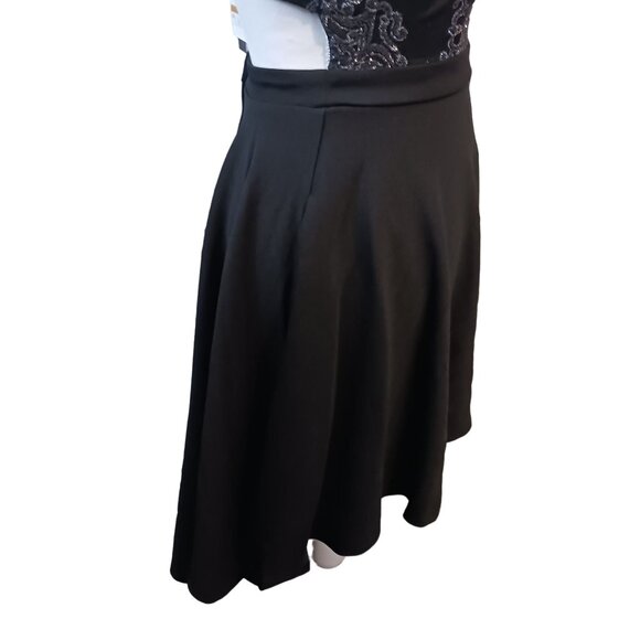 NEW Speechless Juniors Glitter High-Low Cut-out Party Dress Size 3 Black/Grey - Picture 10 of 16